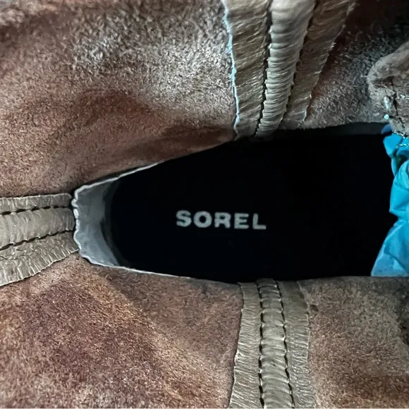 SOREL Girl's Joan of Arctic™ Wedge II Leather Waterproof Booties Boots Size 3