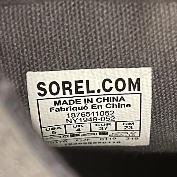 Sorel Joan Of Arctic Wedge II Chelsea Boot Women’s Quarry Size 5 Gray Ankle Boot