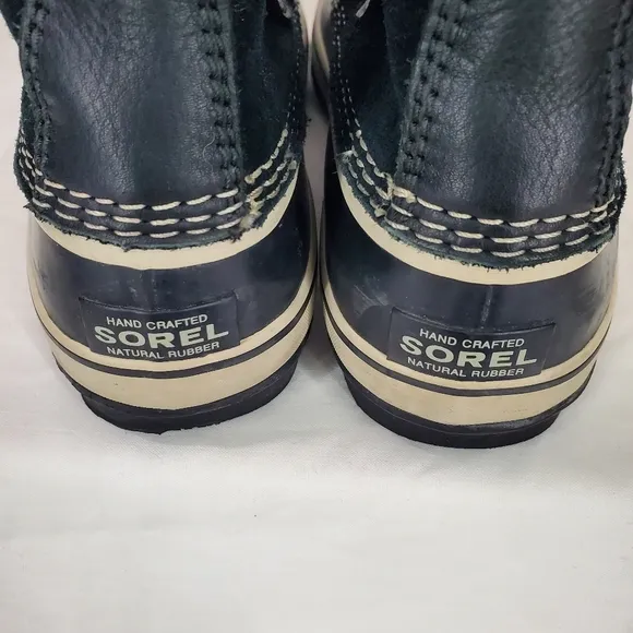 Sorel Joan of Arctic Womens Boots Black Suede Leather Waterproof Insulated Sz 10