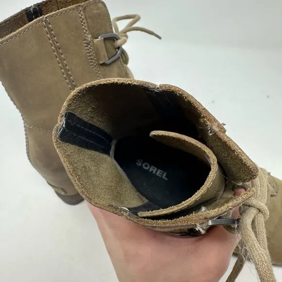 Sorel Joan of Artic II Waterproof Wedge Boots Leather Size 6