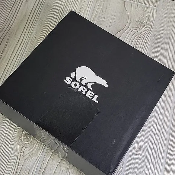 Sorel Kids Flurry Snow Boots Black &amp; Super Blue Toddler Size 8 NEW