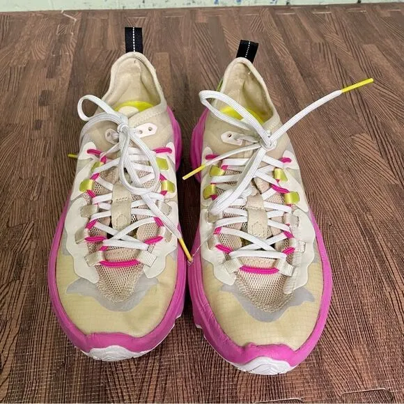 Sorel Kinetic Breakthru Tech Lace Sneakers Bleached Ceramic Fuchsia Fizz 7.5