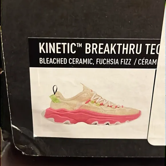 Sorel Kinetic Breakthru Tech shoes sneakers new Ceramic Fuchsia Fizz Womens