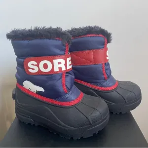 Sorel snow Commander Grip-Strap Fleece Snow Boots. Size 10. New