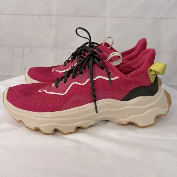 Sorel Sz 10 Pink Kinetic Breakthrough Tech Lace Sneakers Trainers Athletic Shoes