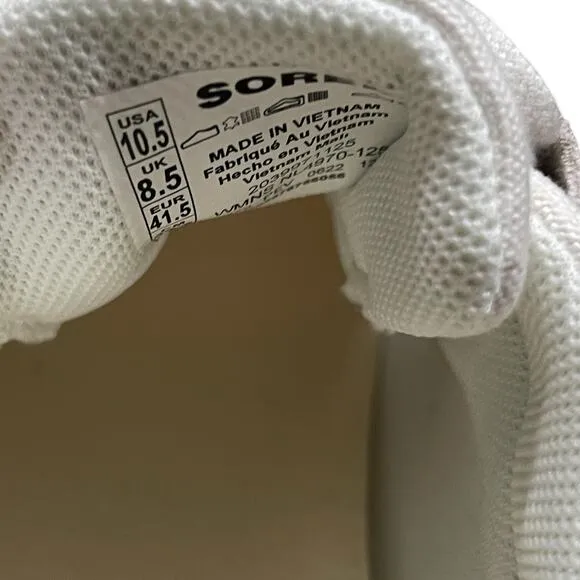 Sorel Women's Out N About III Low Sneaker Canvas Size 10.5 Sea Salt