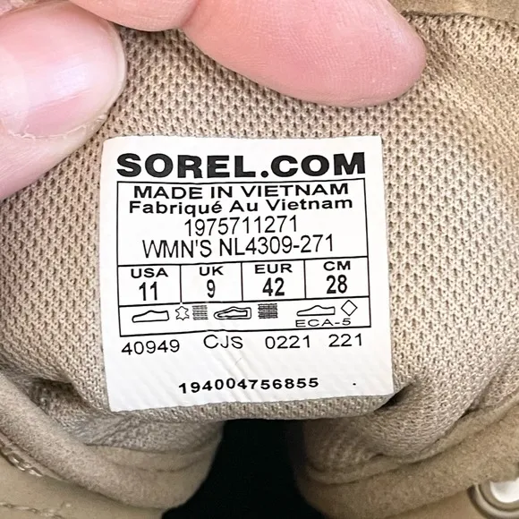 SOREL Women's Suede Leather Caribou OTM Waterproof Lace Up Boots Size 11 NWT