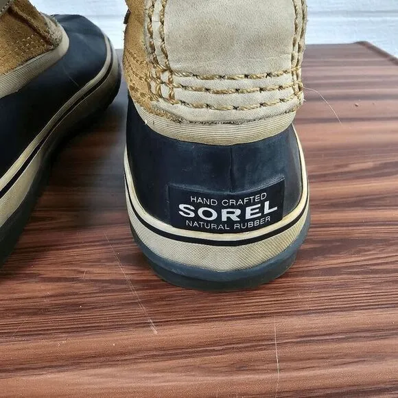 Sorel Women's Joan of Arctic Waterproof Suede Snow tall Boots Tan Size 8