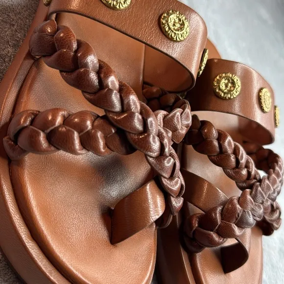 Spell Neverland Leather Sandal Brown Size EU36 US6