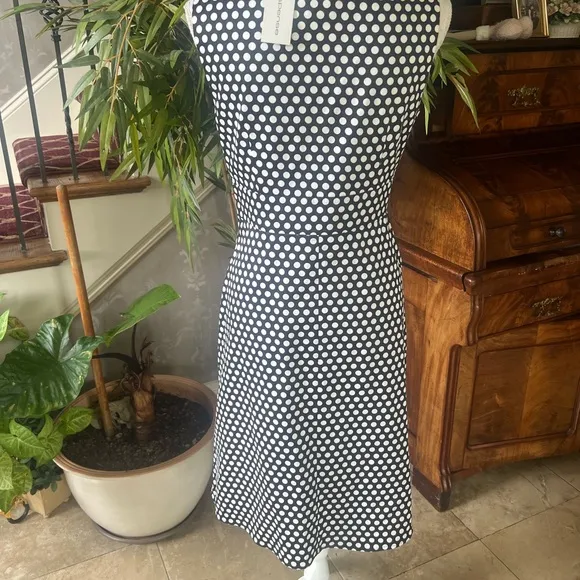 Spence, ladies V-neck sleeveless polkadot dress NWT size 6 brand new