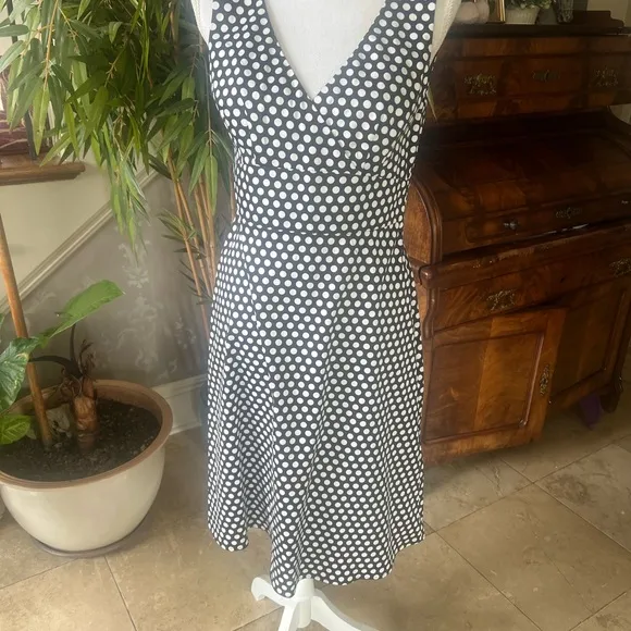 Spence, ladies V-neck sleeveless polkadot dress NWT size 6 brand new
