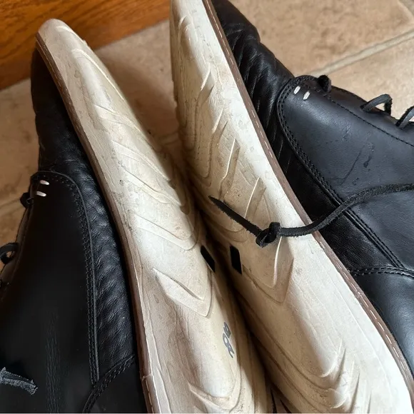 Sperry Element Apron Toe Black High Top Leather Boot 9.5