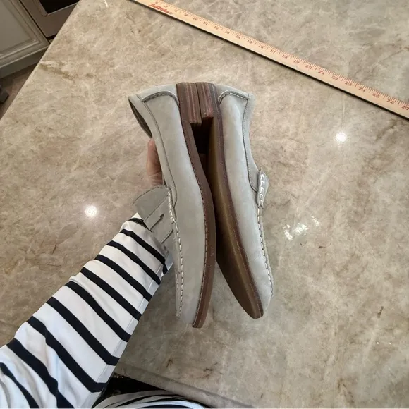 Sperry Gray Suede Slip-On Loafers with Penny Strap Woman’s. Sts81925