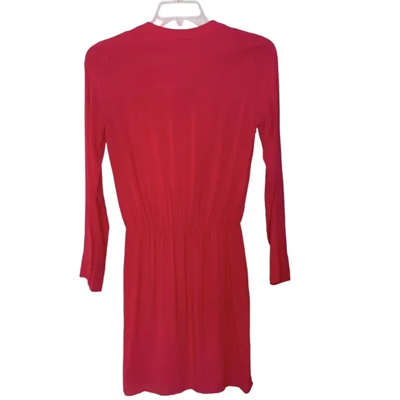 Splendid Coral Long-Sleeved Dress in size Medium