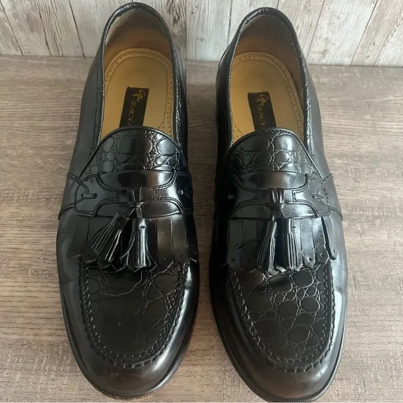 Stacy Adams Black Tassel Loafers 11
