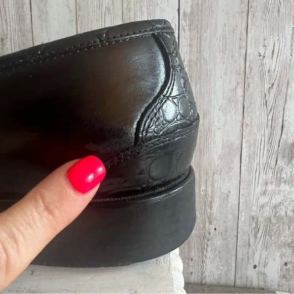 Stacy Adams Black Tassel Loafers 11
