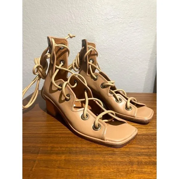 Stella McCartney Maia Strings Sandals in Soft Camel 35 5 Womens gladiator