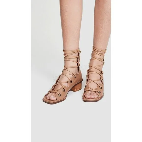 Stella McCartney Maia Strings Sandals in Soft Camel 35 5 Womens gladiator