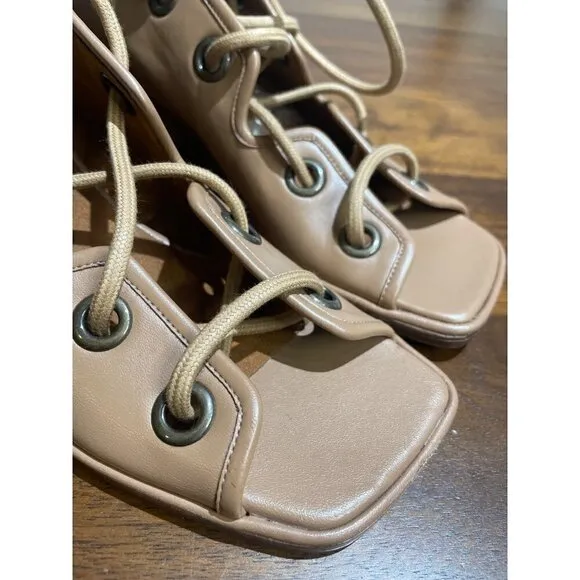 Stella McCartney Maia Strings Sandals in Soft Camel 35 5 Womens gladiator