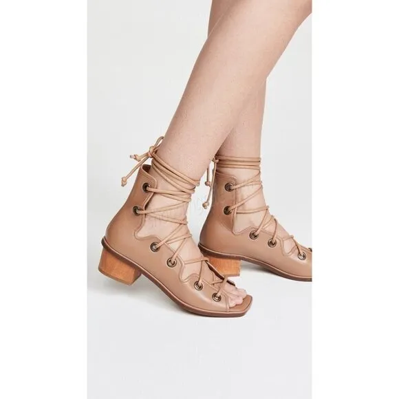Stella McCartney Maia Strings Sandals in Soft Camel 35 5 Womens gladiator