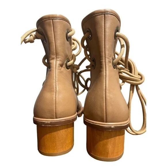Stella McCartney Maia Strings Sandals in Soft Camel 35 5 Womens gladiator