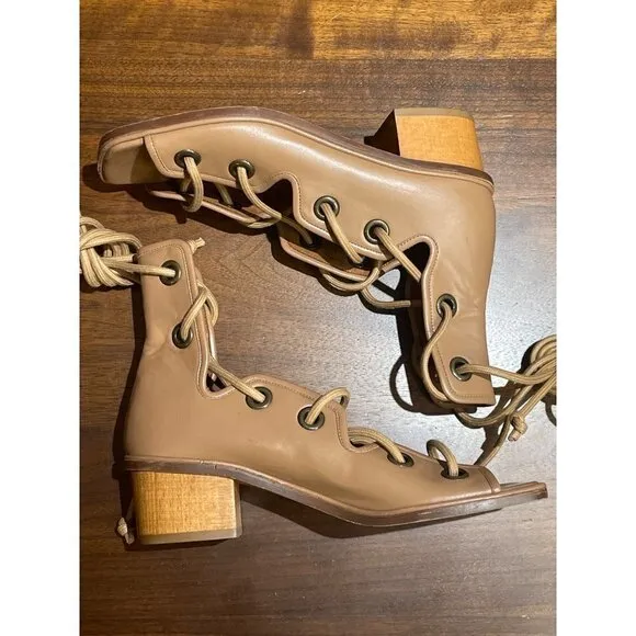 Stella McCartney Maia Strings Sandals in Soft Camel 35 5 Womens gladiator