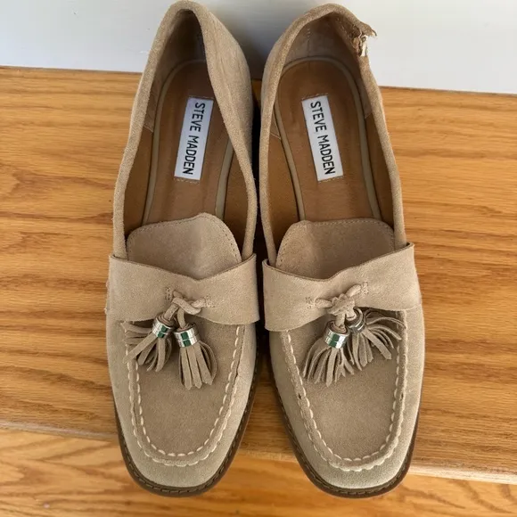 Steve Madden Annabeth Suede Loafers Sz 8.5