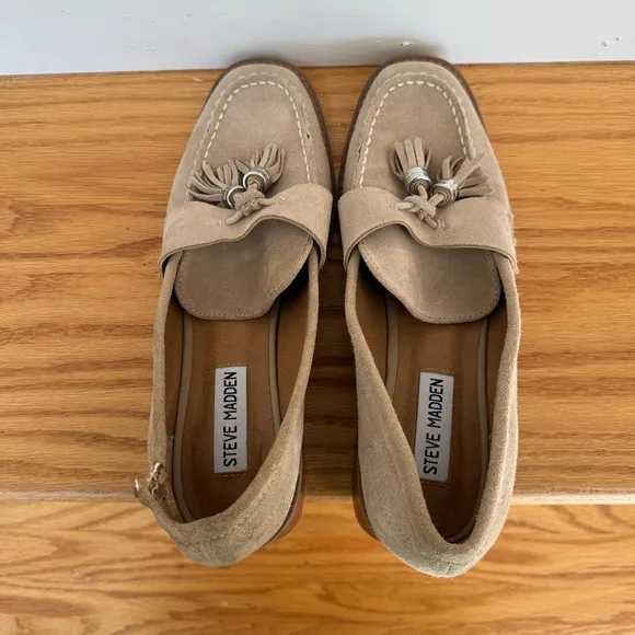 Steve Madden Annabeth Suede Loafers Sz 8.5