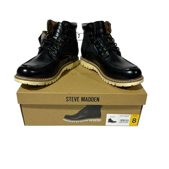 Steve Madden Men's Bleeker Boot Color Black Size 8