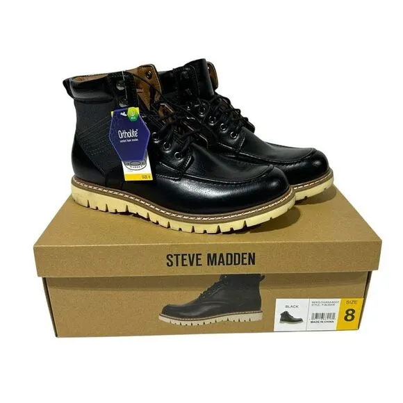 Steve Madden Men's Bleeker Boot Color Black Size 8
