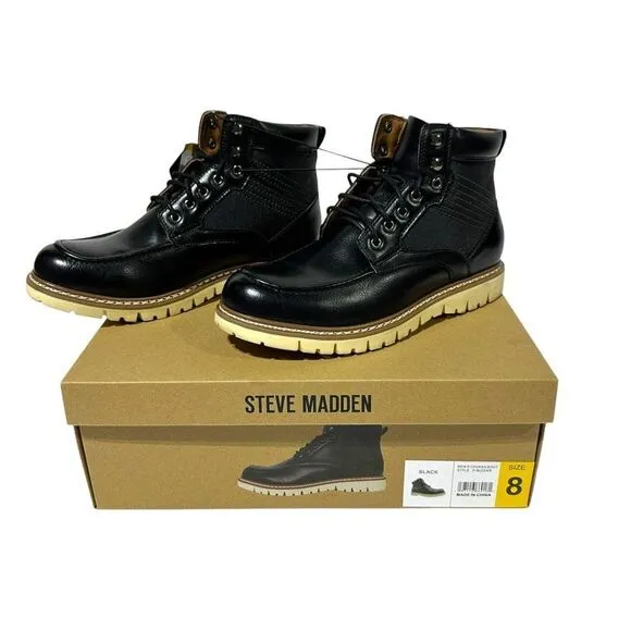 Steve Madden Men's Bleeker Boot Color Black Size 8