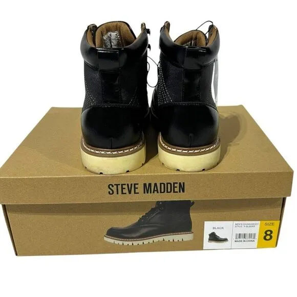 Steve Madden Men's Bleeker Boot Color Black Size 8