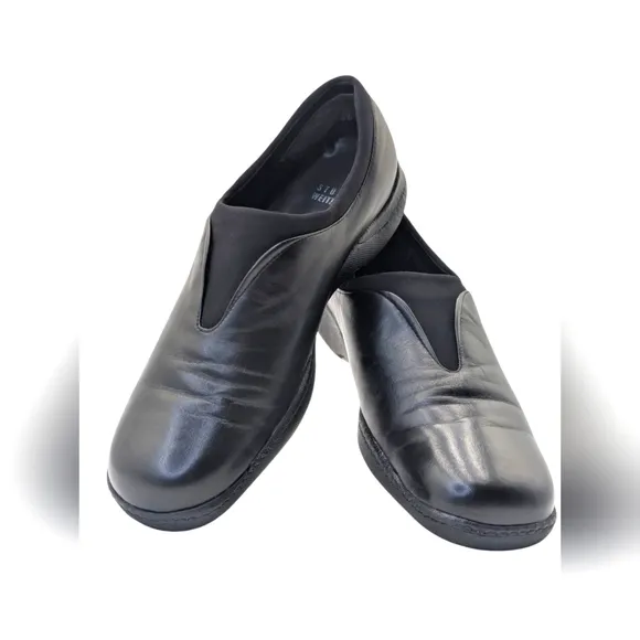 Stuart Weitzman Black Leather Loafers Women's Size 8M