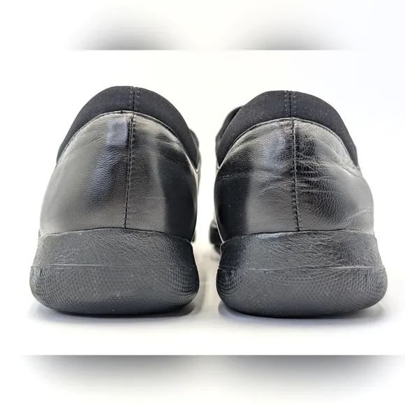 Stuart Weitzman Black Leather Loafers Women's Size 8M