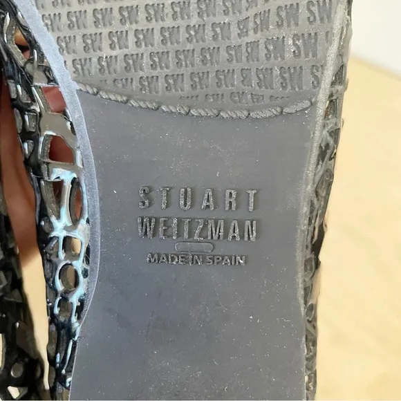 Stuart Weitzman Leather Laser cut Ballet Flats Sz 6.5