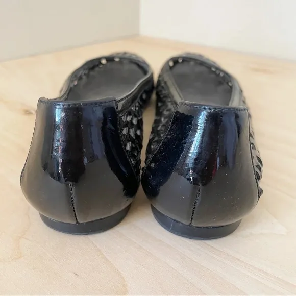 Stuart Weitzman Leather Laser cut Ballet Flats Sz 6.5