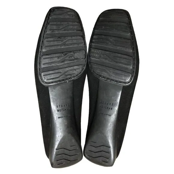 Stuart Weitzman Murphy Moc Embellished Suede Moccasins Loafers  Flats‎ 6.5