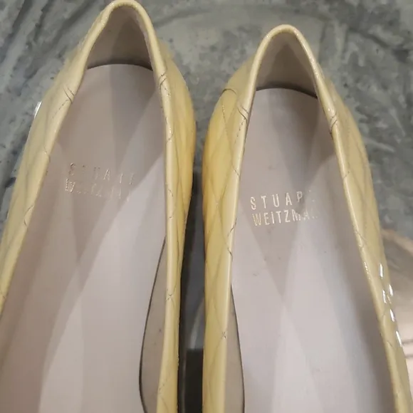 STUART WEIZMANN WOMEN'S QUILTED LEATHER LOAFERS FLATS SIZE 7M