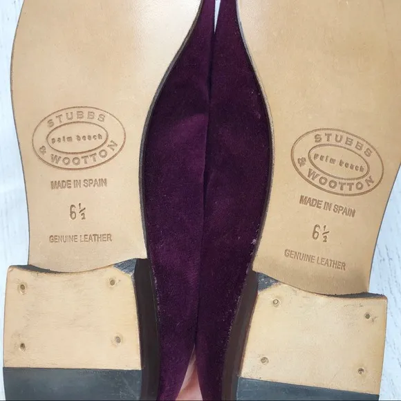 Stubbs &amp;‎ Wootton for J. Crew Argyle Velvet Loafers