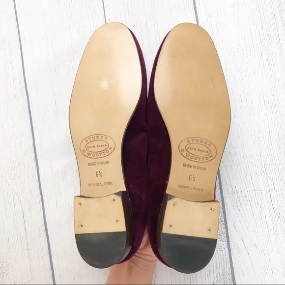 Stubbs &amp;‎ Wootton for J. Crew Argyle Velvet Loafers