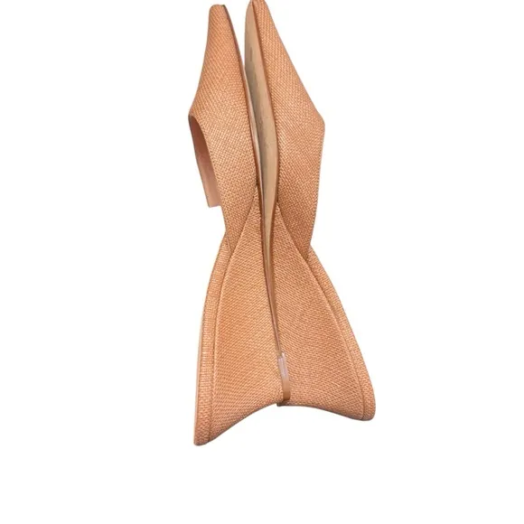 Stubbs &amp; Wootton Tan Raffia Mule Slides – Size 39.5 - Made in Spain
