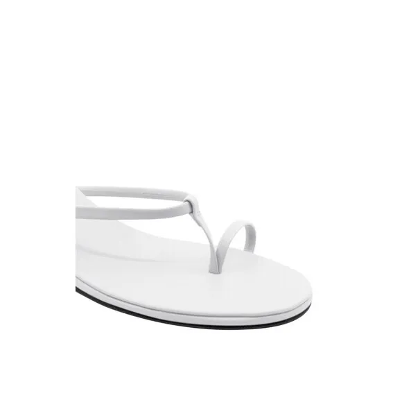 Studio Amelia Edith 50 Heels in White 39 With Box Womens Leather Sandals