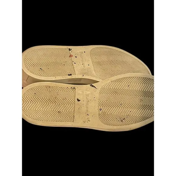 Suitsupply Beige Sand Suede Sneakers •Men 39/ 6• Shoes Low Top Casual $255
