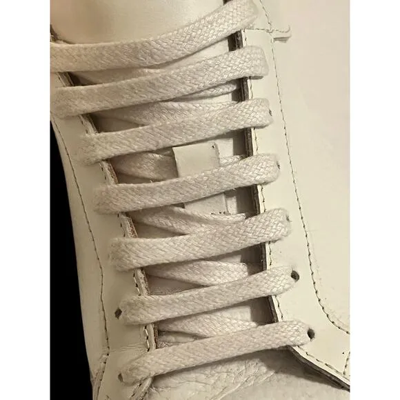 Suitsupply White Leather Sneakers •Men 39/ 6• Shoes Low Top Casual $255