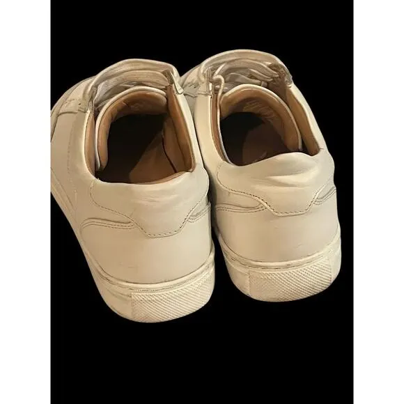 Suitsupply White Leather Sneakers •Men 39/ 6• Shoes Low Top Casual $255