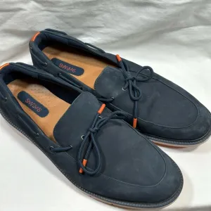 Swims Motion Camp Moc Men’ Nubuck Leather Navy Loafers Size 10