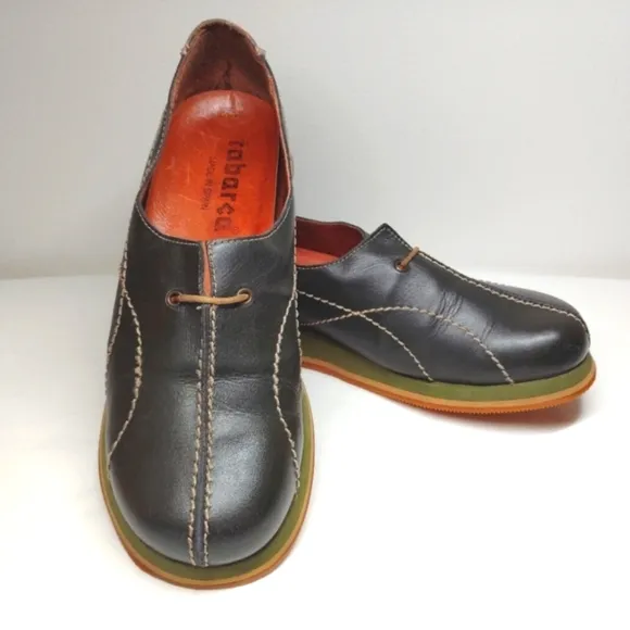 Tabarca Spain Leather Loafers Slip-on Walking Driving Shoes USA 6.5 Eur 37