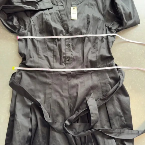 Talbots Black A-Line Shirt Dress - Size 10