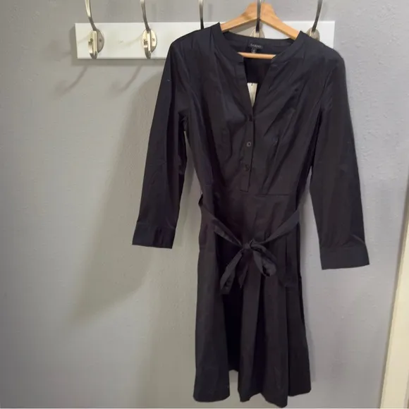 Talbots Black A-Line Shirt Dress - Size 10