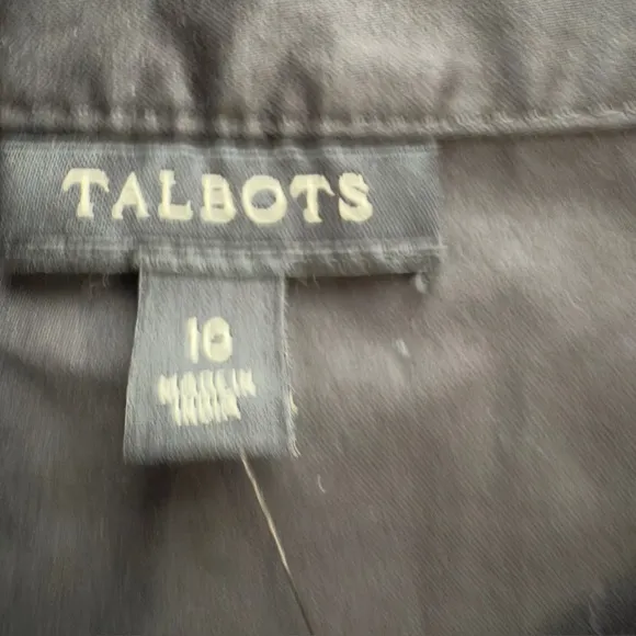 Talbots Black A-Line Shirt Dress - Size 10